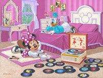 Mickey Mouse Fine Art Mickey Mouse Fine Art Minnie and Daisy's Favorite Tune